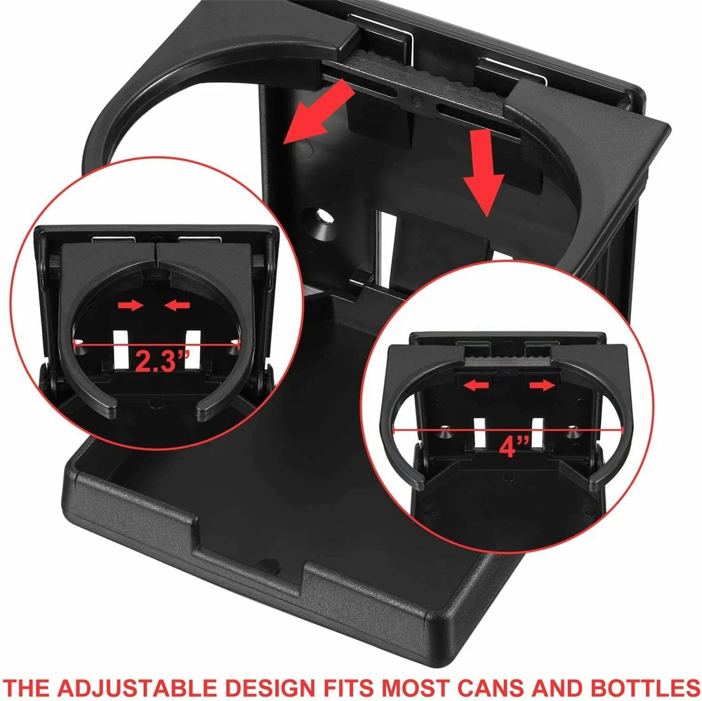 Folding Car Truck Cup Drink Holder Stand Universal Adjustable Car Door BackSeat Water Cup Holder For Truck Boat RV