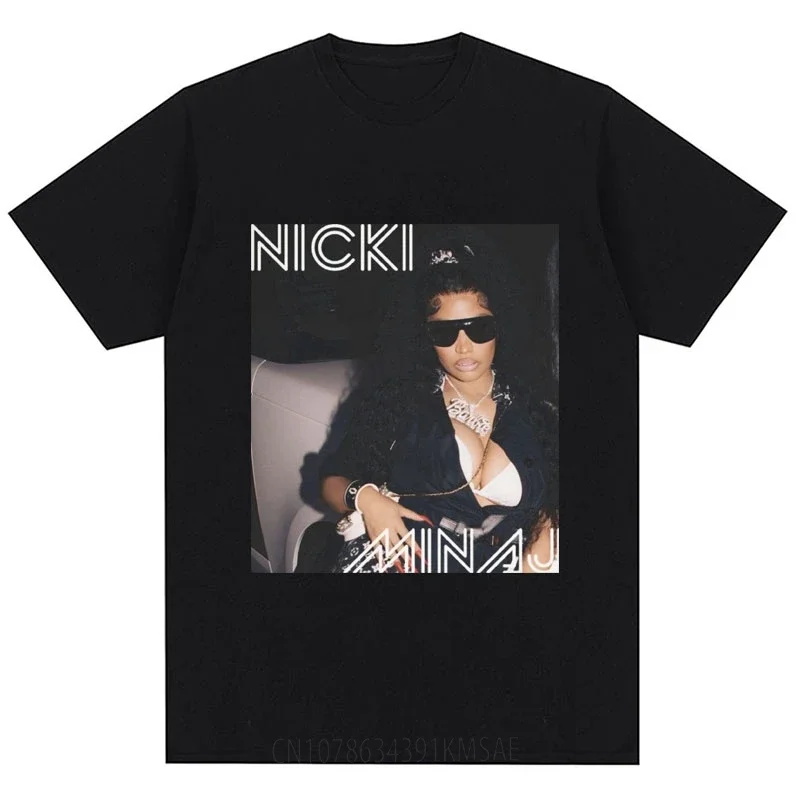 Rapper Nicki Minaj T Shirt Red Ruby Da Sleeze Men Women Hip Hop Fashion T-shirt Vintage Cotton Oversized Summer Tees Fans Gifts