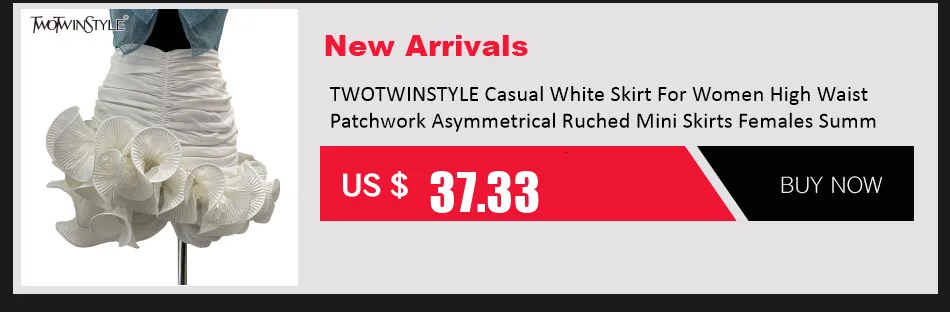 TWOTWINSTYLE Patchwork Ribbons Denim Shorts For Women High Waist Hollow Out Casual Streetwear Short Trousers Female Fashion 2022
