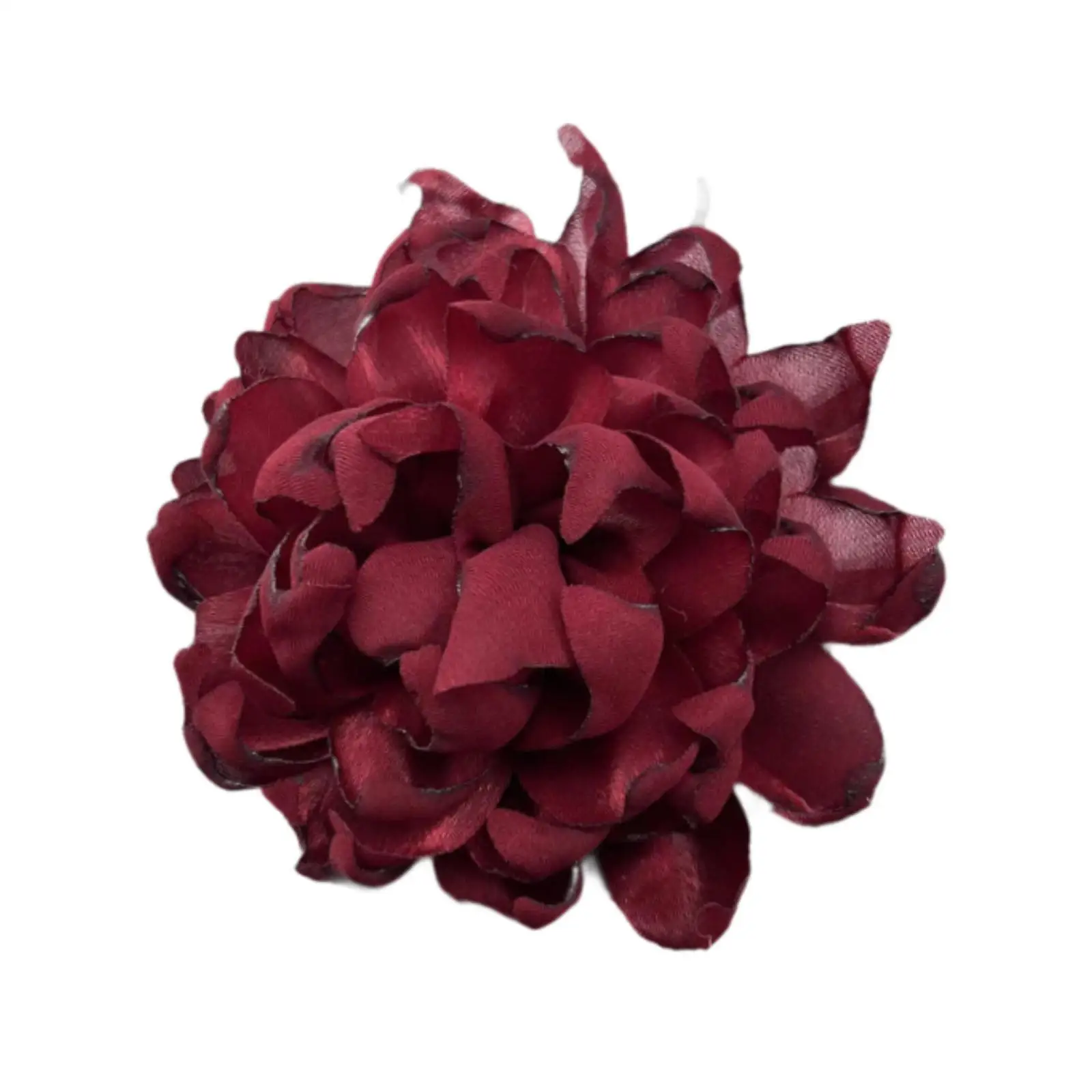 Luxury Flower Brooch Pin for Women Silk Satin Handmade Floral Lapel Brooch Elegant Wedding Banquet Corsage Clothes Dress Suit