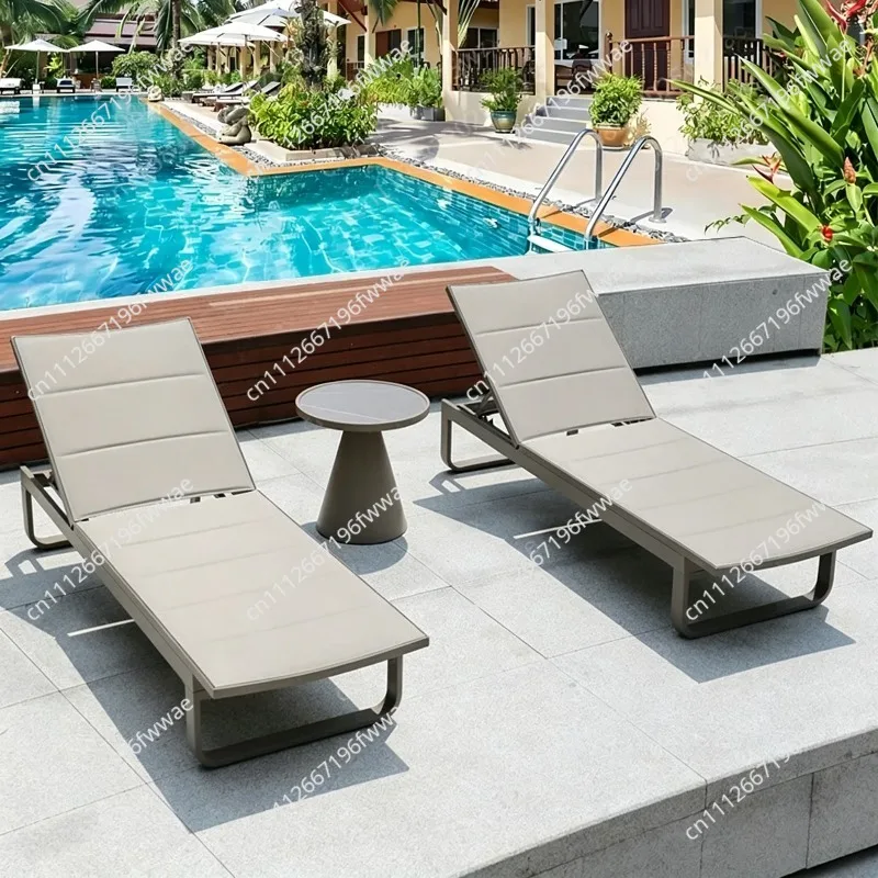 Outdoor Loungers Garden Outdoor Hotel Villa Leisure Hotel Swimming Pool Lounging Sun Loungers Leisure Beach Chairs