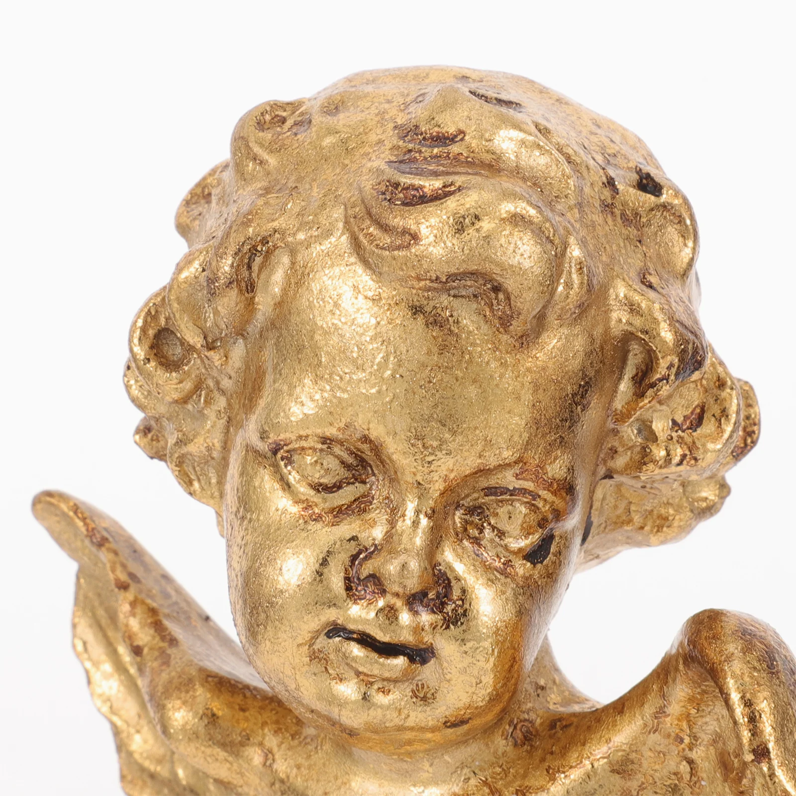 

Exquisite Golden Angel Resin Statue Small Size Home Decoration Desktop Decor Light Weight Easy Carry Angel Statue