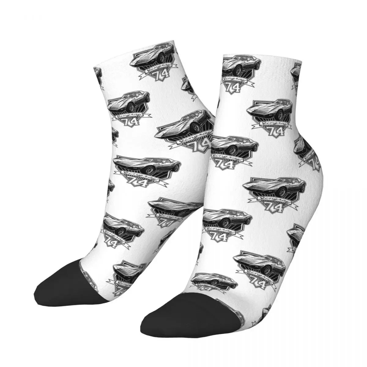 1974 Corvette Stingray Socks Harajuku Sweat Absorbing Stockings All Season Socks Accessories for Unisex Birthday Present