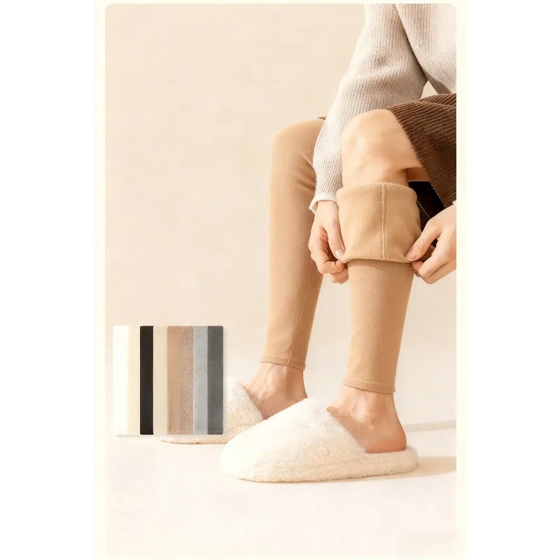 Ultra Warm Men's Cashmere Leg Warmers Thermal Knee High Socks for Extreme Cold, Windproof Arctic Winter Thickened Leg Warmers