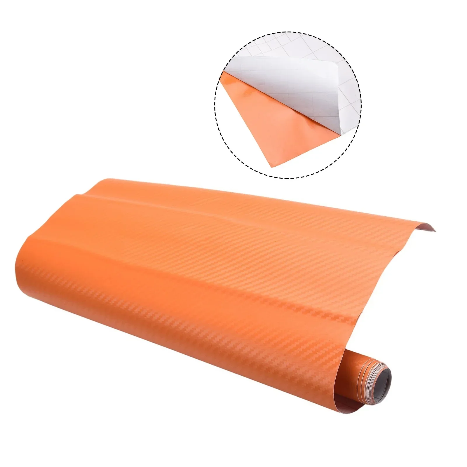 Car Carbon Fiber Sticker Car Black/silver/pink/orange/red Carbon Fiber Vinyl Wrap Sticker Interior Accessories Panel 50x12Inch