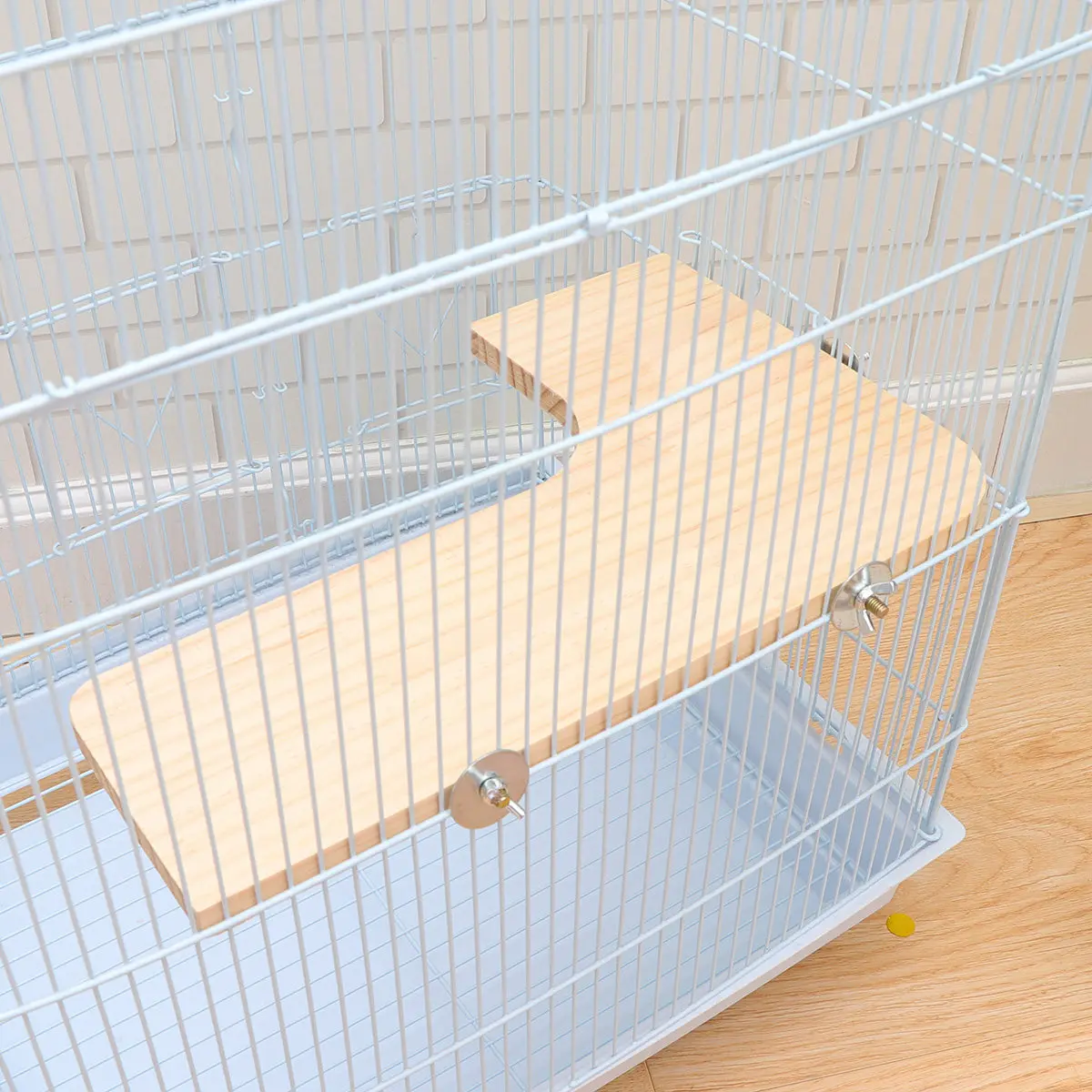 

Прочная деревянная L-образная платформа-прыжковая доска для мелких животных: попугаев, хомяков, джербилов. Платформа для отдыха питомцев.