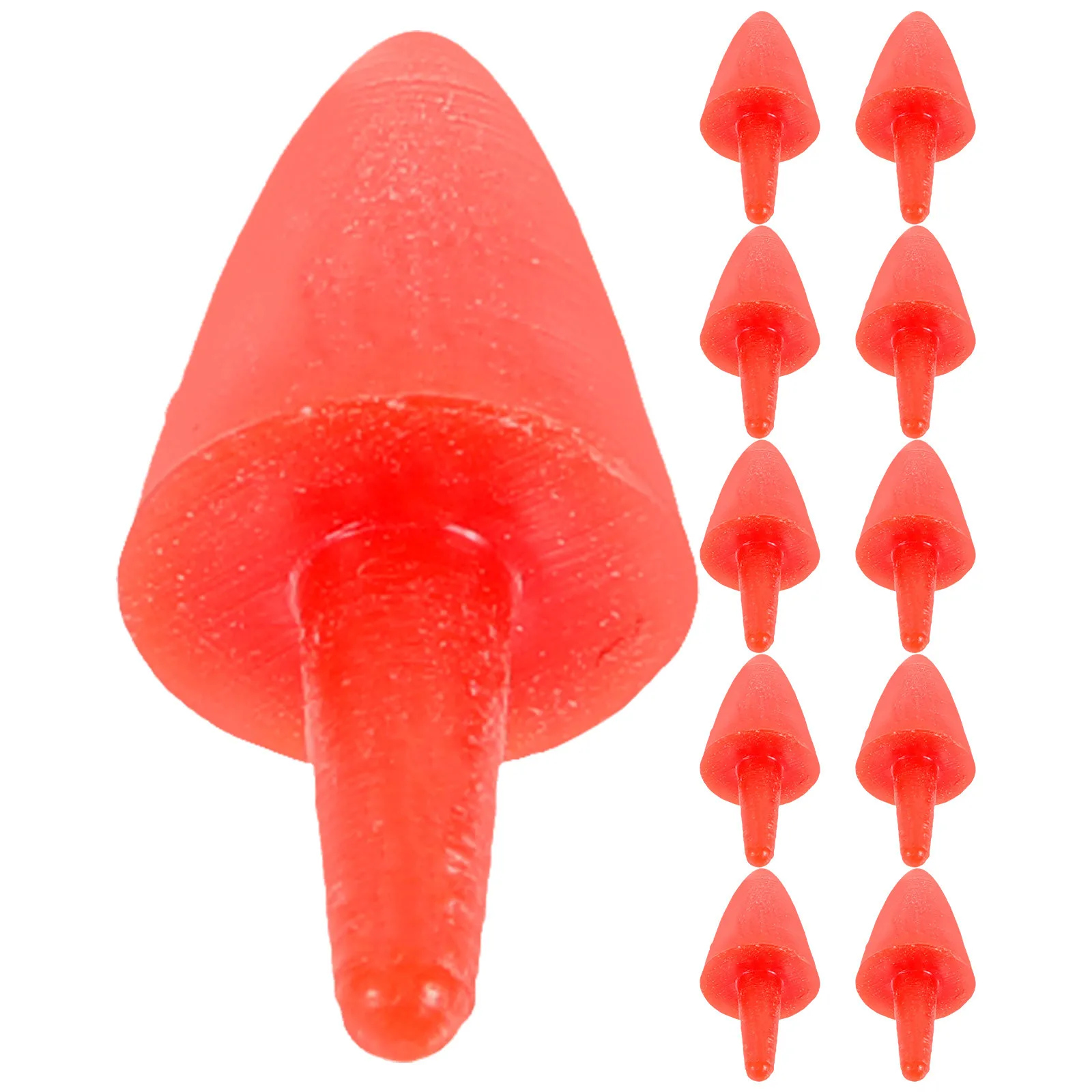 

200Pcs Snowman Nose Accessories Realistic Plastic Christmas DIY Snowman Making Supplies Holiday Decor Crafts Xmas Decor