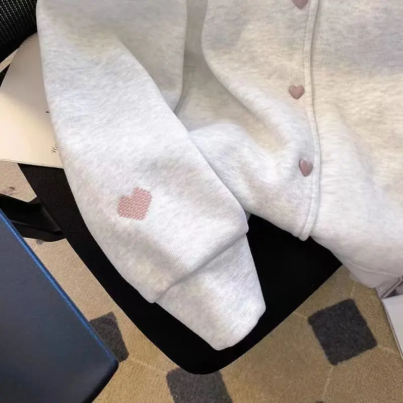 Damen-Sweatshirts, Damenbekleidung, Winter, Buchstaben, Goth, Reißverschluss, atmungsaktiv, verdickt, Sport, Pendeln, verdickt, lockere Passform, gestreift, für Damen