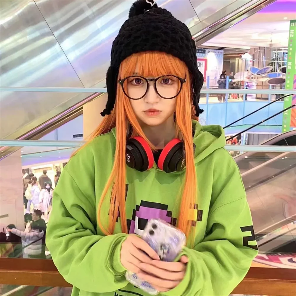 

Game NAVI Futaba Sakura Cosplay Costume Adult Unisex Pullover Pixel Printing Hoodies Uniform Top Christmas Outfits