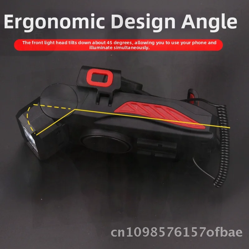 

USB перезаряжаемая велосипедная фара, ночной светильник для езды, сильный фонарик, непромокаемый, оборудование для езды на горном велосипеде, трансграничное