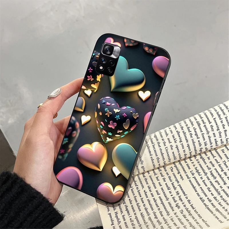 

Phone Case For Xiaomi Redmi note 14 Pro 14 13 12 11 10 Pro 14S 12S 11S Redmi 14C 13C 10 Love Pink Heart