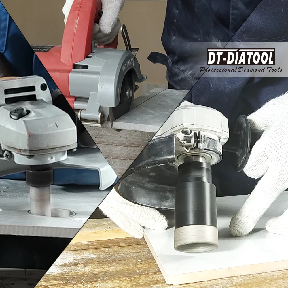DT-DIATOOL-Diamond Drilling Bits, for Tile, Porcelain, Granite, Milling Cutters, Ceramic Core Holes, Cutting Disc, 8Pcs per Box