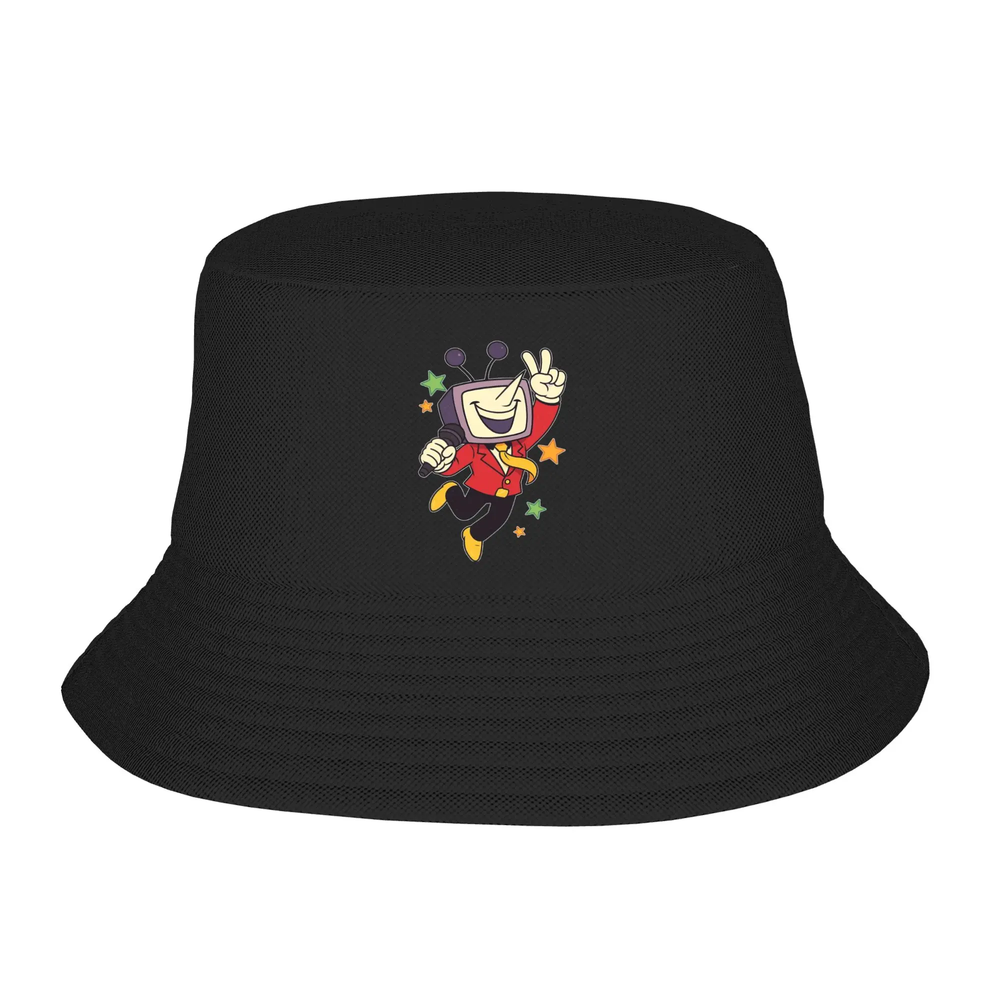 Tenna Deltarune Bucket Hat Vocation Getaway Headwear Accessories Video Game Fishing Fisherman Cap for Teen Irish Country Hat