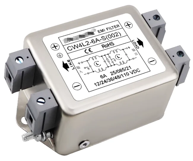 EMI filter DC two-stage CW4L2-3A-S(002) CW4L2-6A-S(002) CW4L2-10A-S(002) CW4L2-20A-S(002) CW4L2-30A-S(002) 12V/24V/36V/48V/110VD