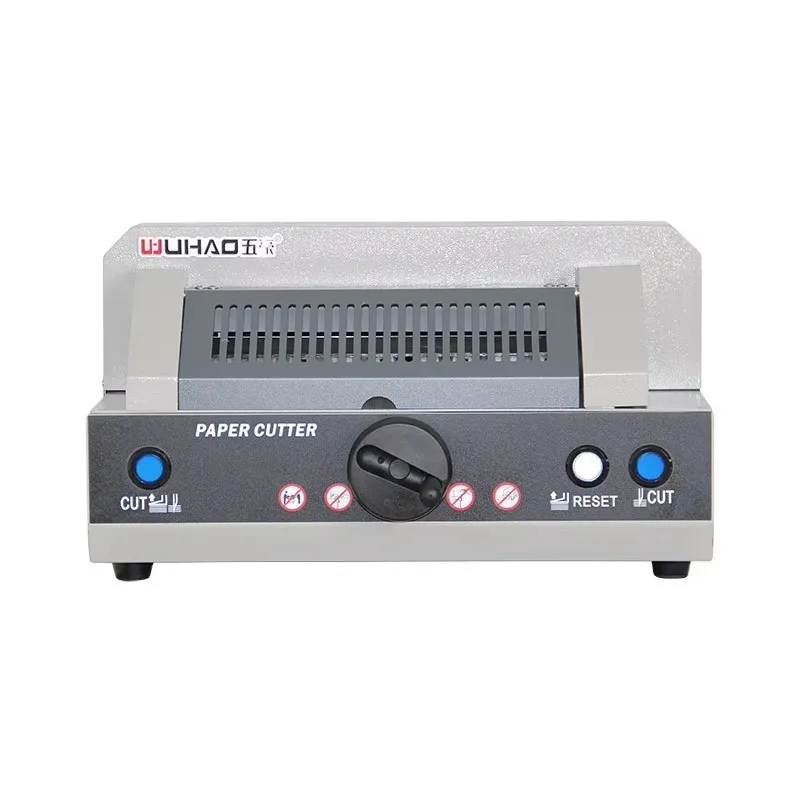 320V+ Small Desktop Electric Paper Trimmer 320mm Manual Paper Pushing Feature