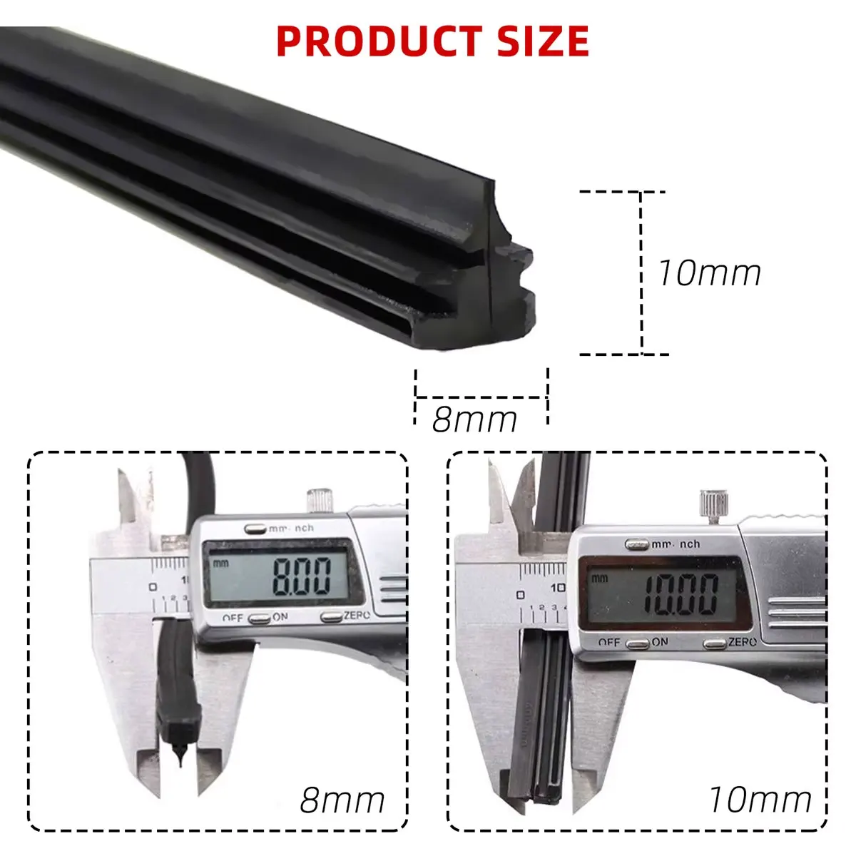 Wiper Blade Filling Strip Wiper Blade Filling StripCar Wiper Rubber Filling Strip Suitable For Three-Stage Wipers 14