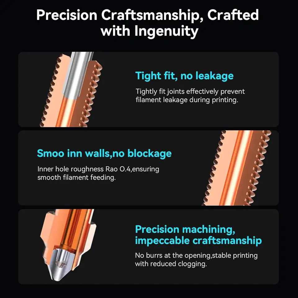 فوهة Creality Ender 3 V3/K1C، فوهة استبدال سريع مع غطاء سيليكون لطابعات K1C/Ender 3 V3/Ender 3 V3 Plus - 4