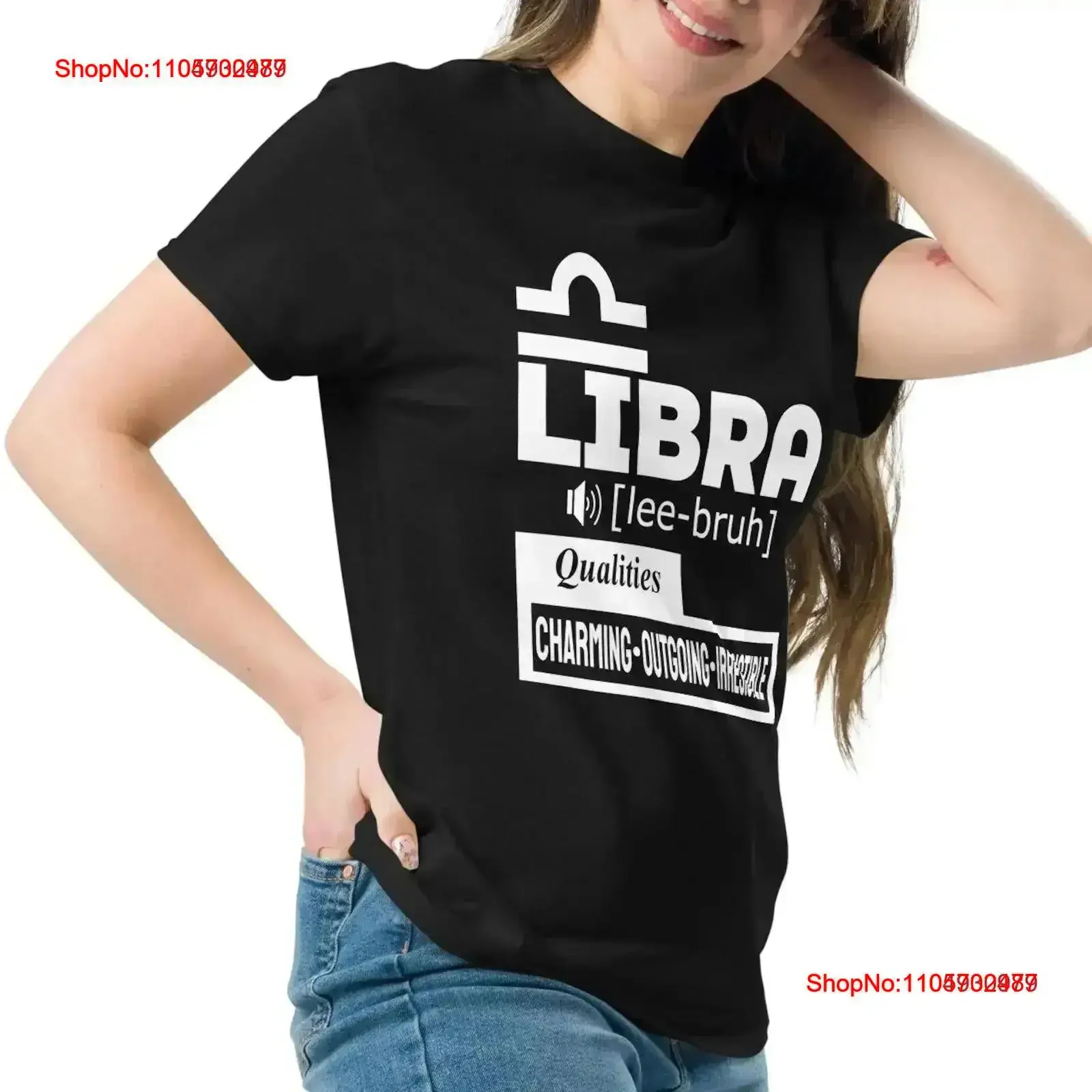 Libra T Shirt Black and White Zodiac Birthday for Her vintage Washed Slightly Versatile Stylish designer clothes Soft vintage