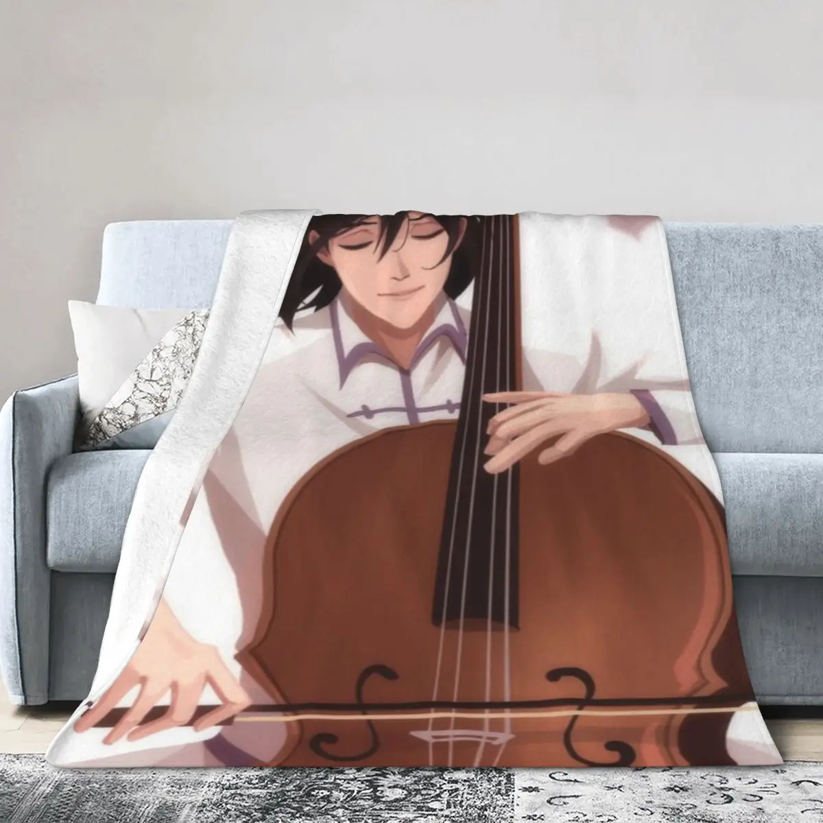 Fyodor Dostoevsky Cello An Ultra-Soft Micro Fleece Blanket