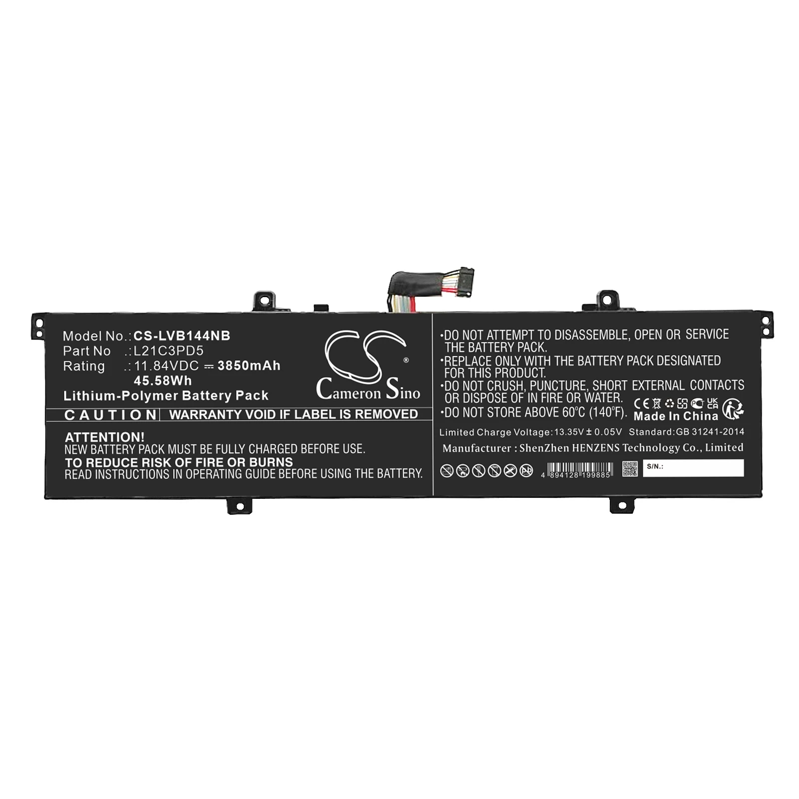 

Notebook, Laptop Battery For Lenovo L21C3PD5 L21D3PD5 L21L3PD5 L21M3PD5 ThinkBook 14 G4 IAP 21CX0036MJ 21CX000GUK 21CX001LMZ