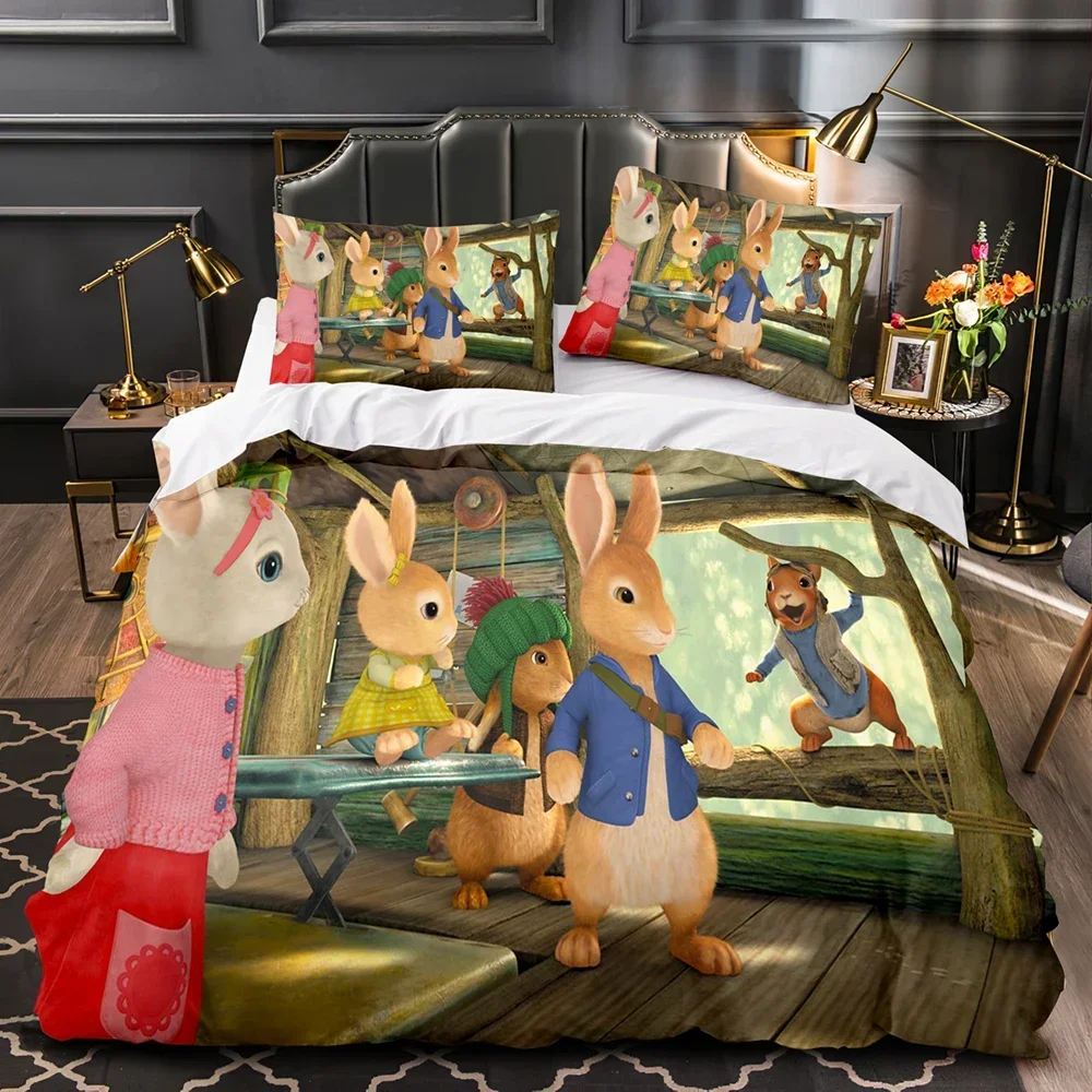 مجموعات الفراش بيتر ذا أرنب العالم أستراليا/أوروبا/الولايات المتحدة الأمريكية كامل الملكة الملك الحجم لحاف غطاء لحاف أكياسها هدية #6