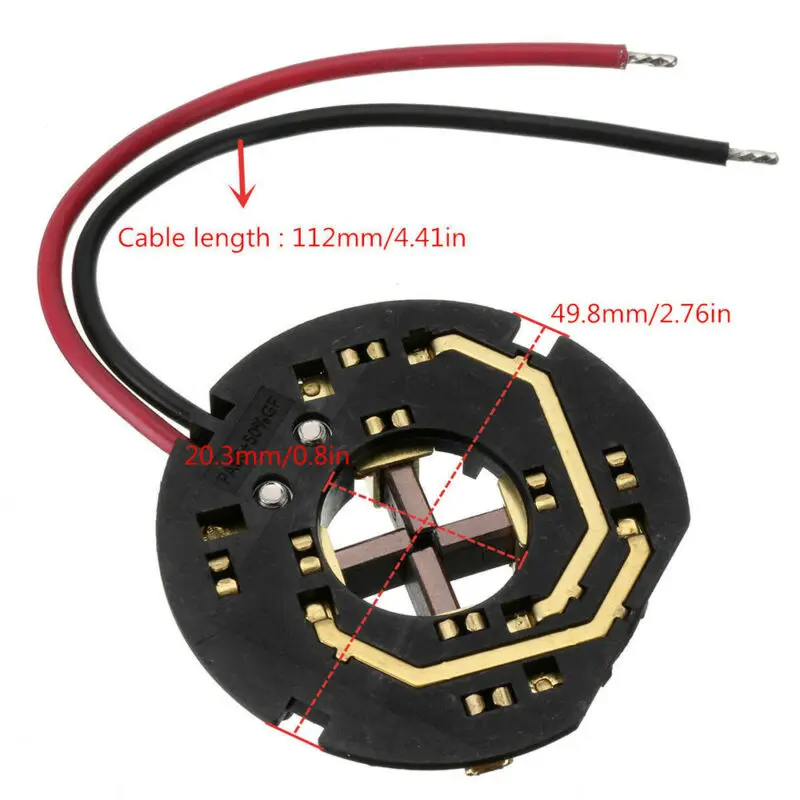 Carbon Brush Holder Card Assembly for 18V and 12V Drills Compatible with Various Models Including C18ID and C18PD