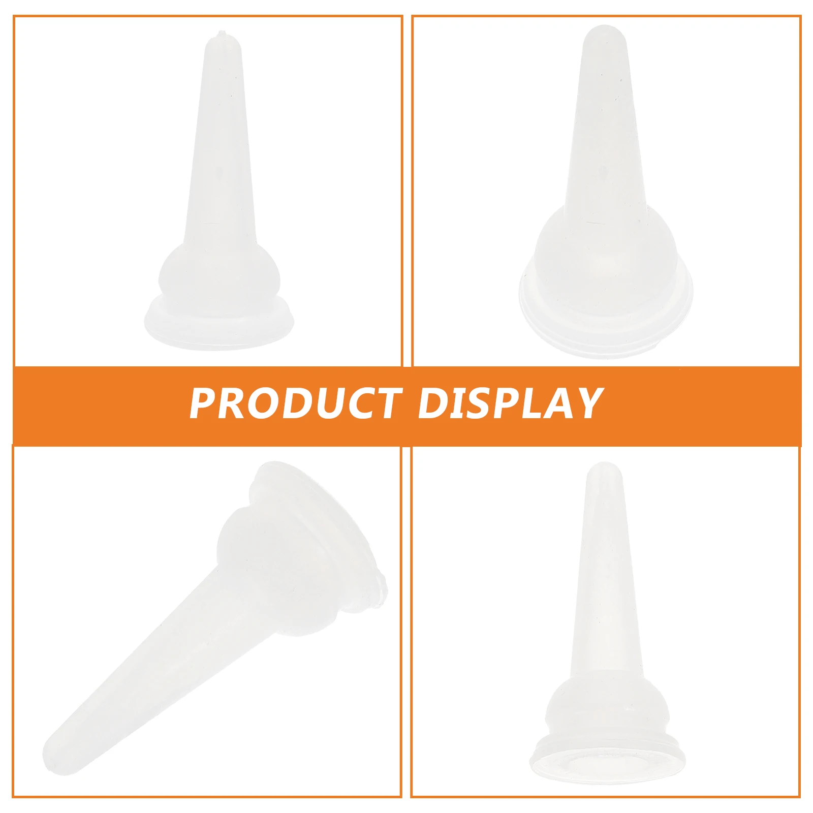 

40pcs Pet Bottle Nipple Silicone Pacifiers for Bunny White Small Animal Replacement Nurser Travel Feeding Supplies Lightweight