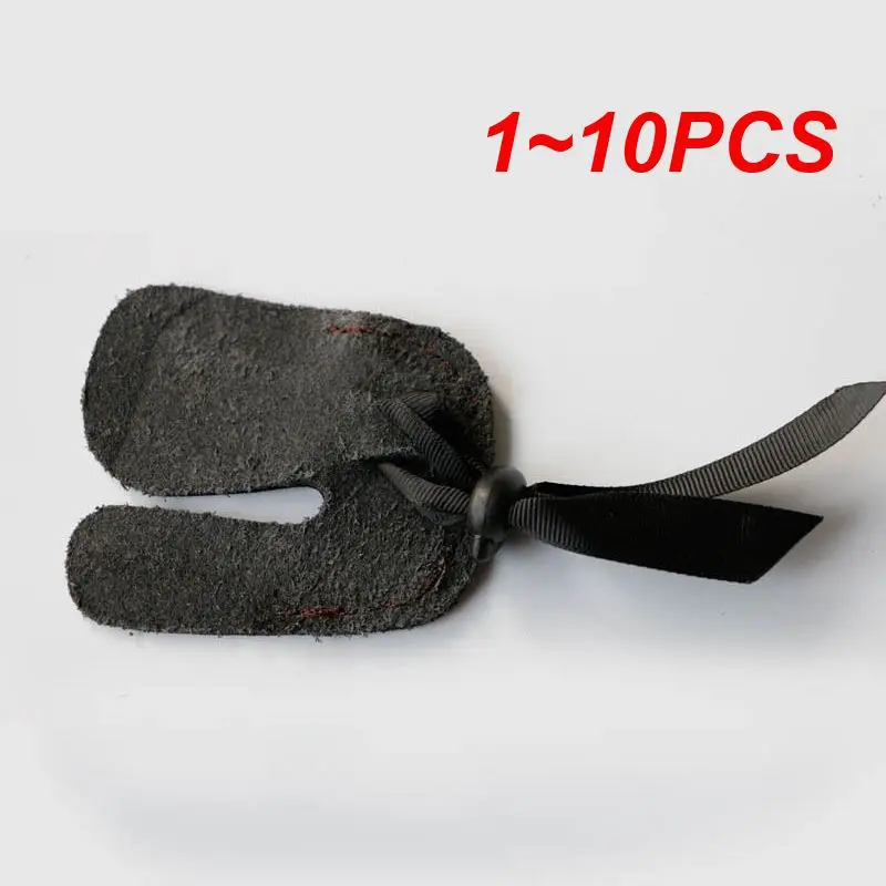 1~10PCS Leather Archery Hunting Accessory Finger Protective Guard Protector Gear  Leather Arm Bracer Hand Finger Guard Glove