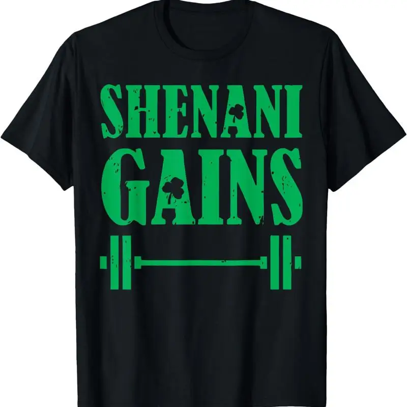 Shenanigans Gym St Patricks sentadillas entrenamiento de pesas camiseta regalo tamaño completo S 4XL