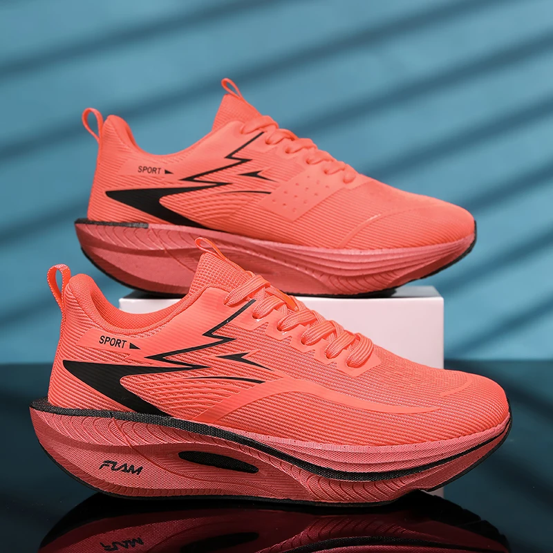 

Мужские кроссовки для бега с карбоновой пластиной, специализированные для марафона, дышащие, легкие, женские удобные нескользящие кроссовки для отдыха