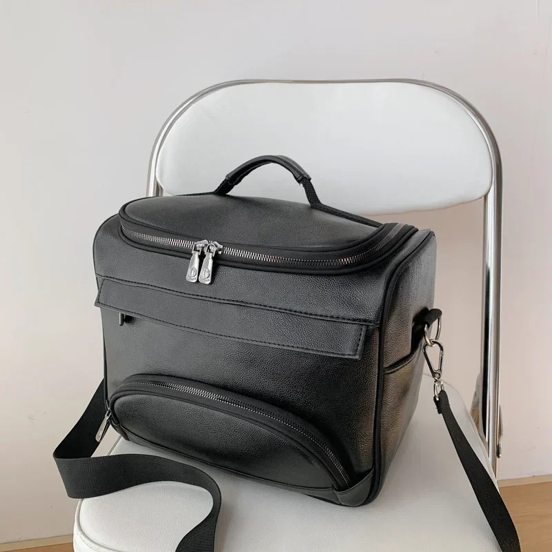 

2026 Professional Makeup Bag Women Cosmetic Case Leather Female Korean Make Up Box Haircut Barber Bags Toolbox Storage Organizer