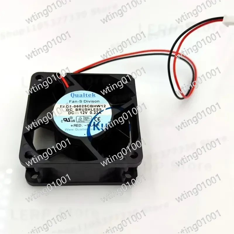 for Qualtek FAD1-06025CBHW12 60mm 25mm 12V 0.23A Cooler Blower High Performance Silent Replacement Part Hot Selling Item