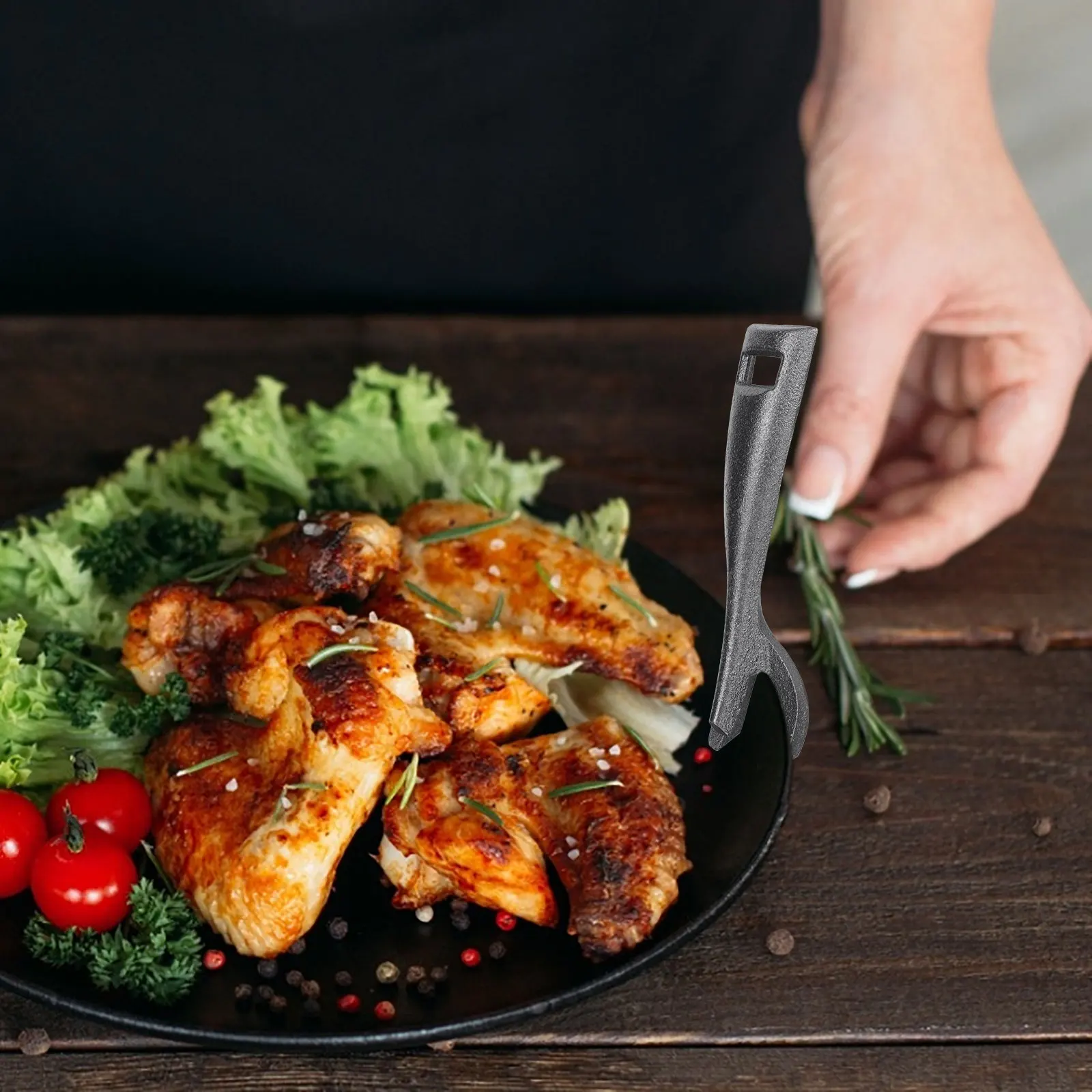 

Cast Iron Teppanyaki Clip Bbq Tool Durable Smooth Edges Easy Clean Practical Steak Plate Clip Barbecue Plate Clips