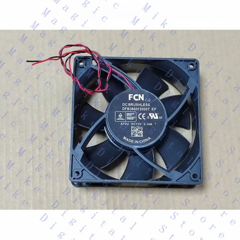 UU  1 pcs Violent High Air Flow DC Cooling Fan  12CM DFB380012000T 12V 3.14A