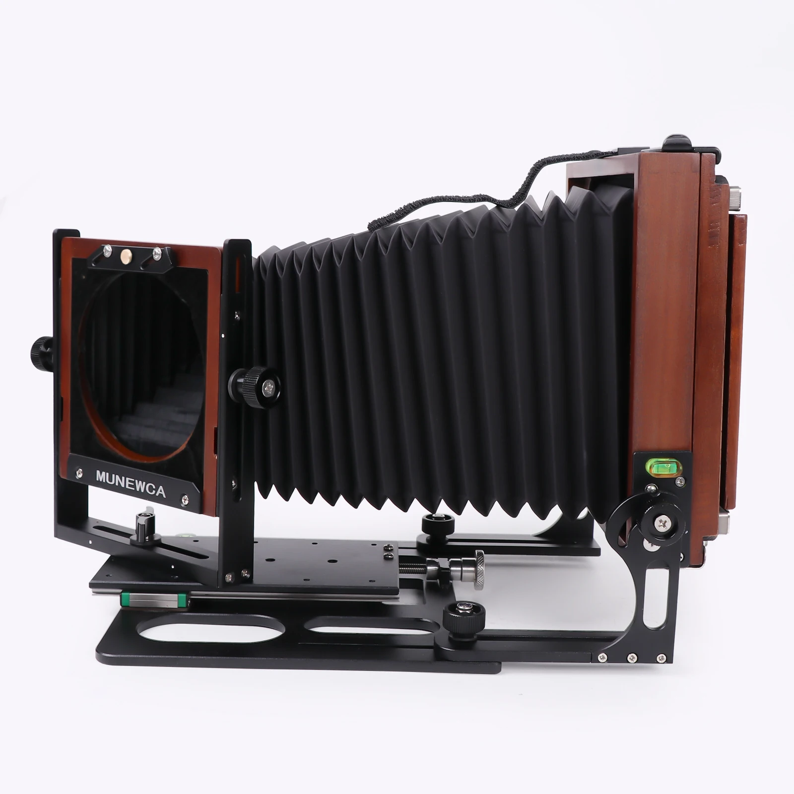 eTone Professional Munewca 4x5 Large Format Film Camera Carbon Fiber Composite with Teak Wood Lightweight Camera 6