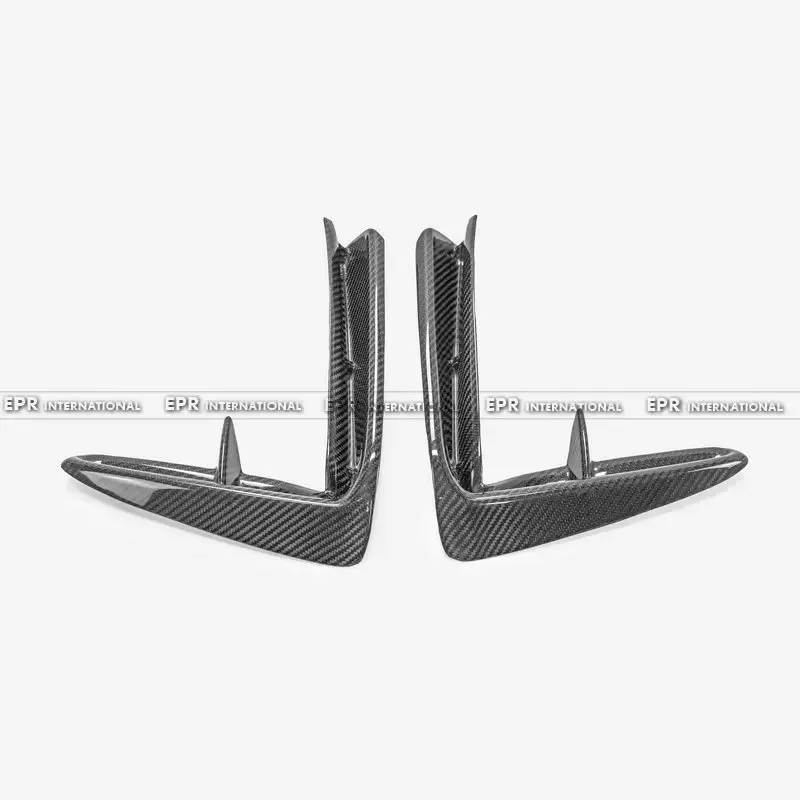 For Honda Civic Type R FL5 Carbon Fiber EPA-Style Front Bumper Air Vent Trim Mod Decal