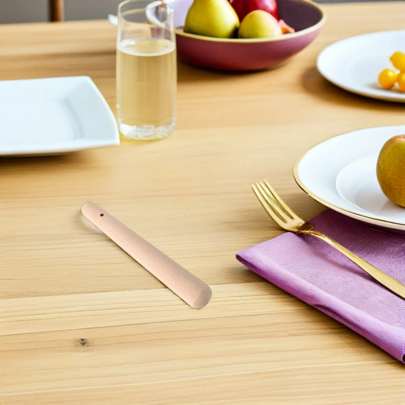 

1pc 150 X 21Mm Wooden Baby Grinding Rod For Infant Feeding Bowl Natural Wood Pestle Muddler For Sauce Soup Puree Mojito Cocktail