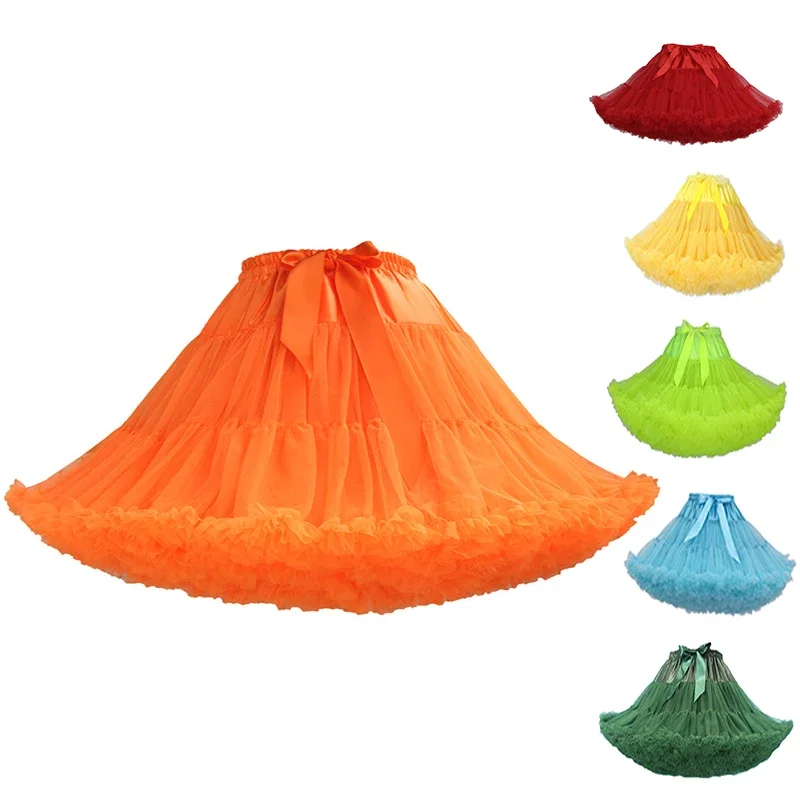 Puffy Short Girls Underskirt Cosplay Party Short Dress Petticoat Lolita Petticoats Ballet Tutu Skirts Rockabilly Women Crinoline