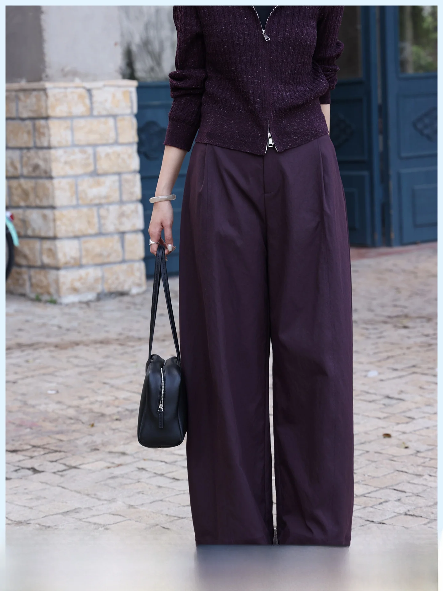 

Casual Pure Cotton Wide Leg High Waist Balloon Pants Spring New Loose Versatile Casual Long Pants Women's Comfortable Breathable