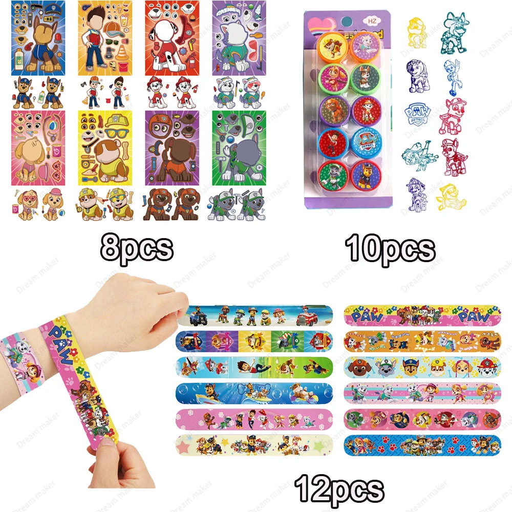 PAW Patrol Party-Geschenkpaket: Aufkleber, Schlüsselanhänger, Stempel, Geschenktüte, Klassenzimmer-Belohnung, Weihnachtsstrumpffüller, Gastgeschenk – Detail 16