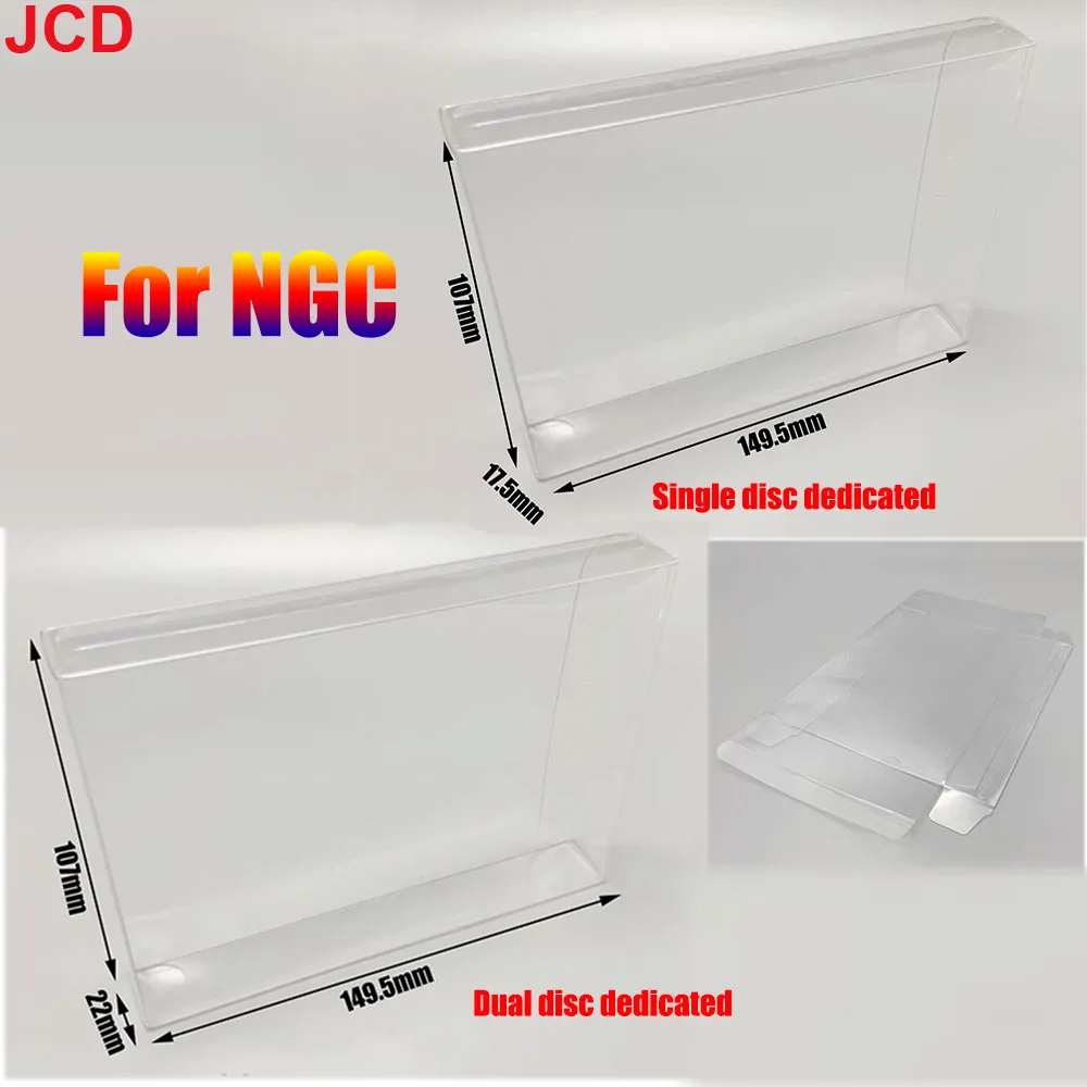 

JCD 1pc For NGC Game Storage Box Protection Box Transparent Collection Box Genuine Japanese version Single Dual Disc Display Box