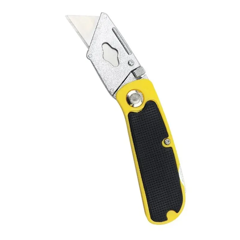 Utility Knife Retractable Sharp Cut Heavy Duty Steel Break 18mm Blade Paper Cut Electrician Utility Knife