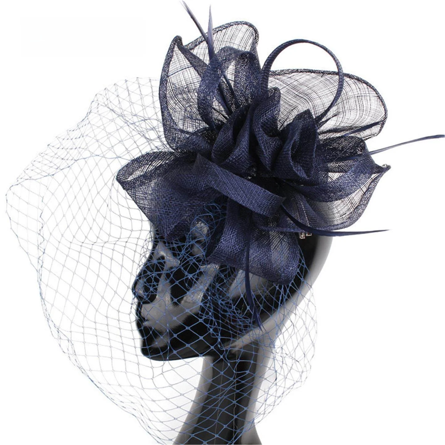 

Ретро-аксессуары для волос в женственном стиле с перьями, сетчатые украшения для волос, женские полуюбки в стиле Ханьфу, весенний сезон, производство Китай