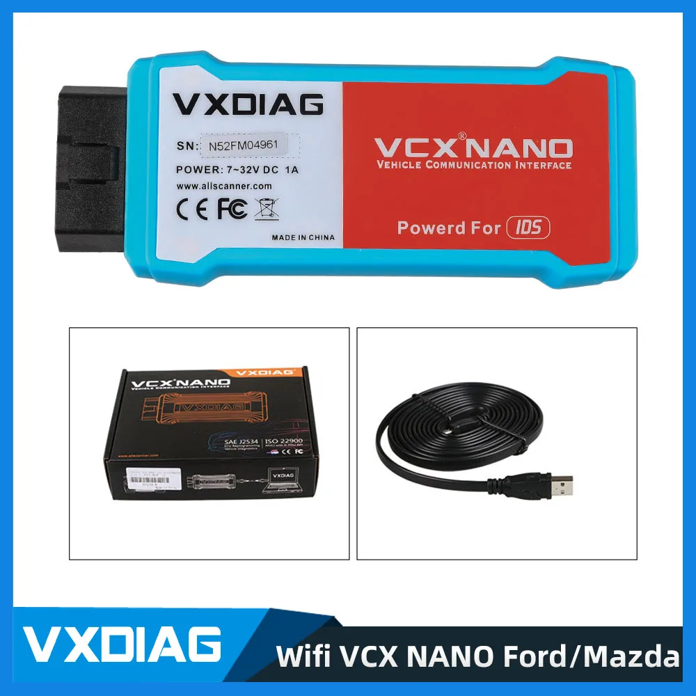 VXDIAG VCX NANO for Ford IDS V130 for Mazda IDS V131 2 in 1 Support WIFI Version OBD2 Auto Diagnostic Tool