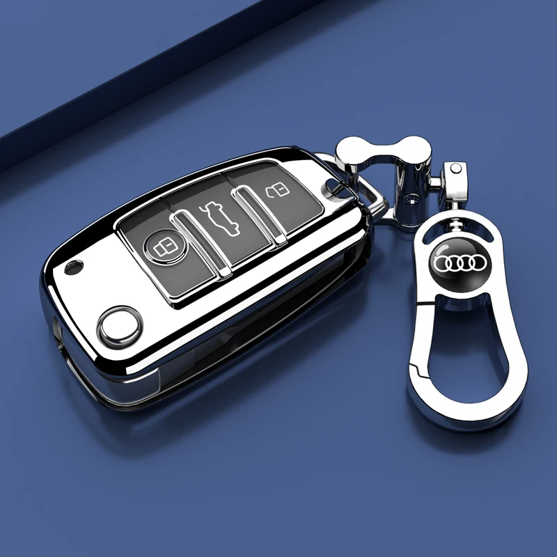 

TPU Suitable for Audi folding Q3 keycase 2022 Q2L buckle Al high-end A3L female Q7 male TT car interior decoration products