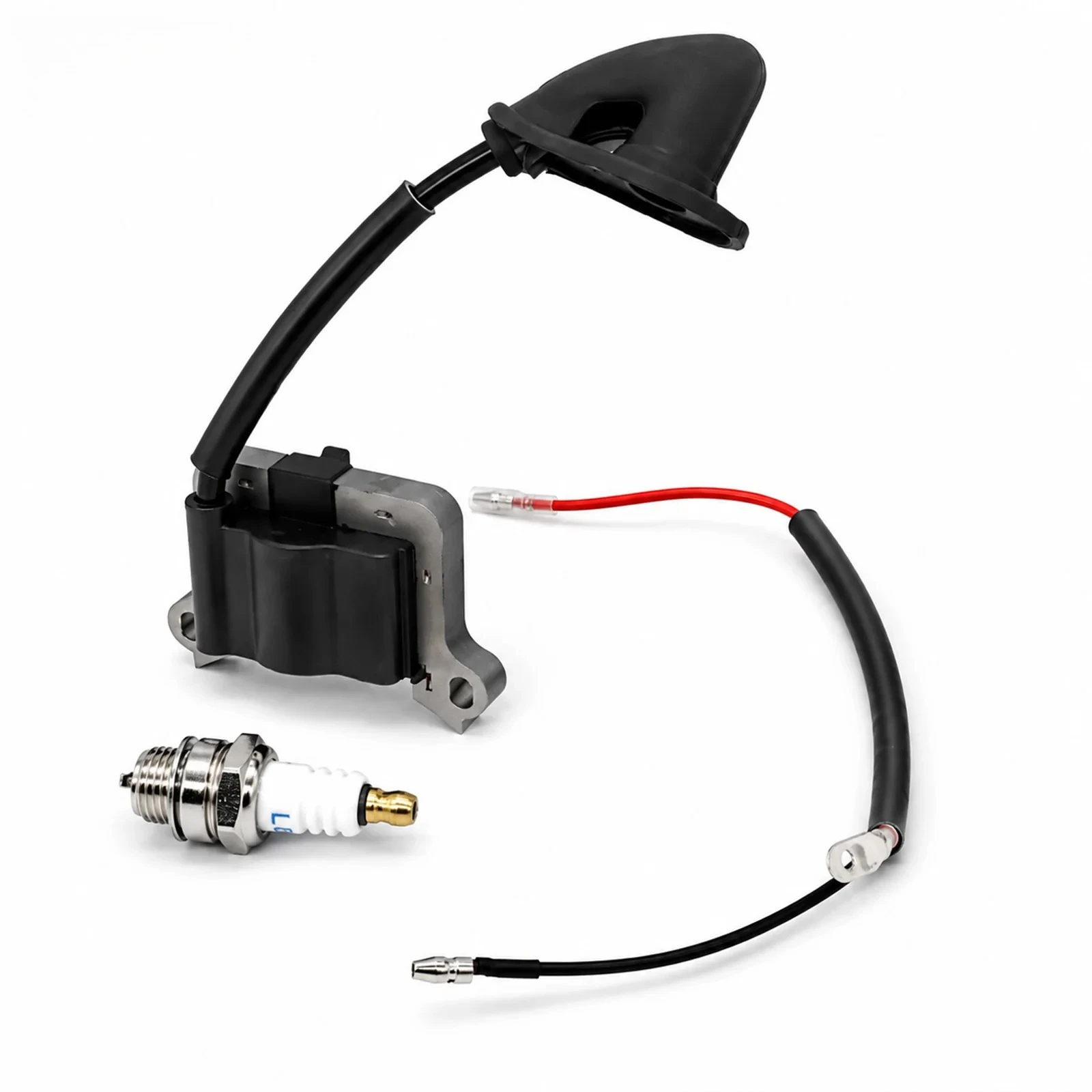 For CG430 520 26CC 1E34F 1E40F-5A Grass Strimmer Assembly Lawn Mower Garden Tools Parts Universal Ignition Coil & Spark Plug Kit