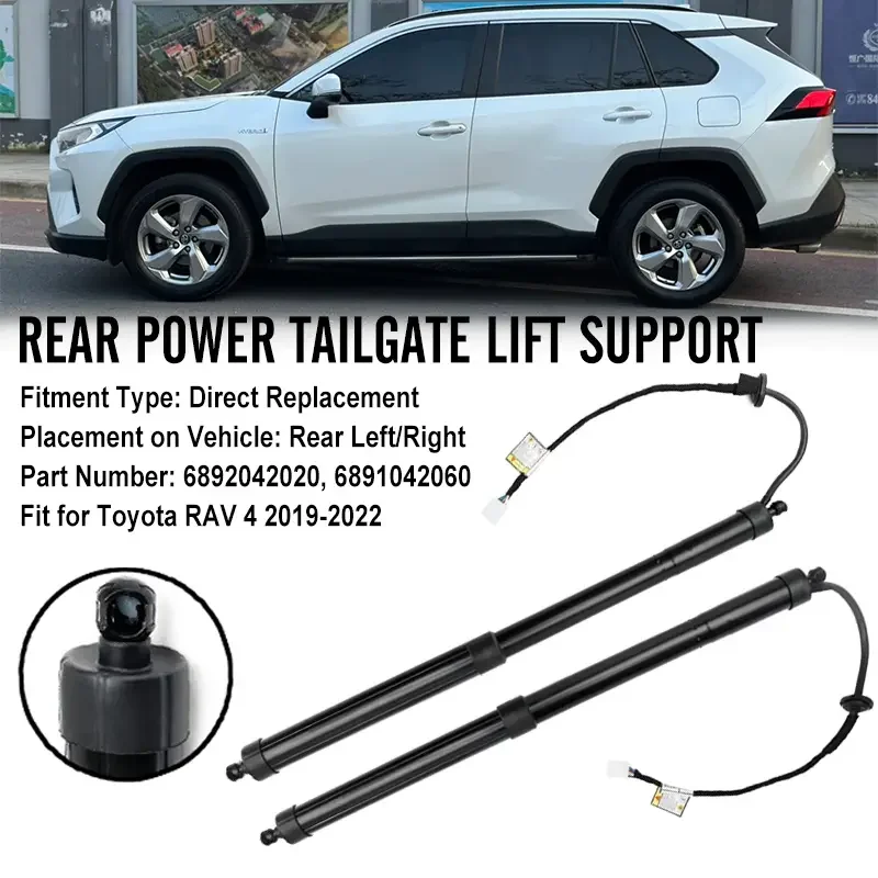 

6892042020 6891042060 2PCS Rear Tailgate Hatch Lift Support 6892042020 fit for Toyota RAV4 2019-2022 6892042020 689100R060