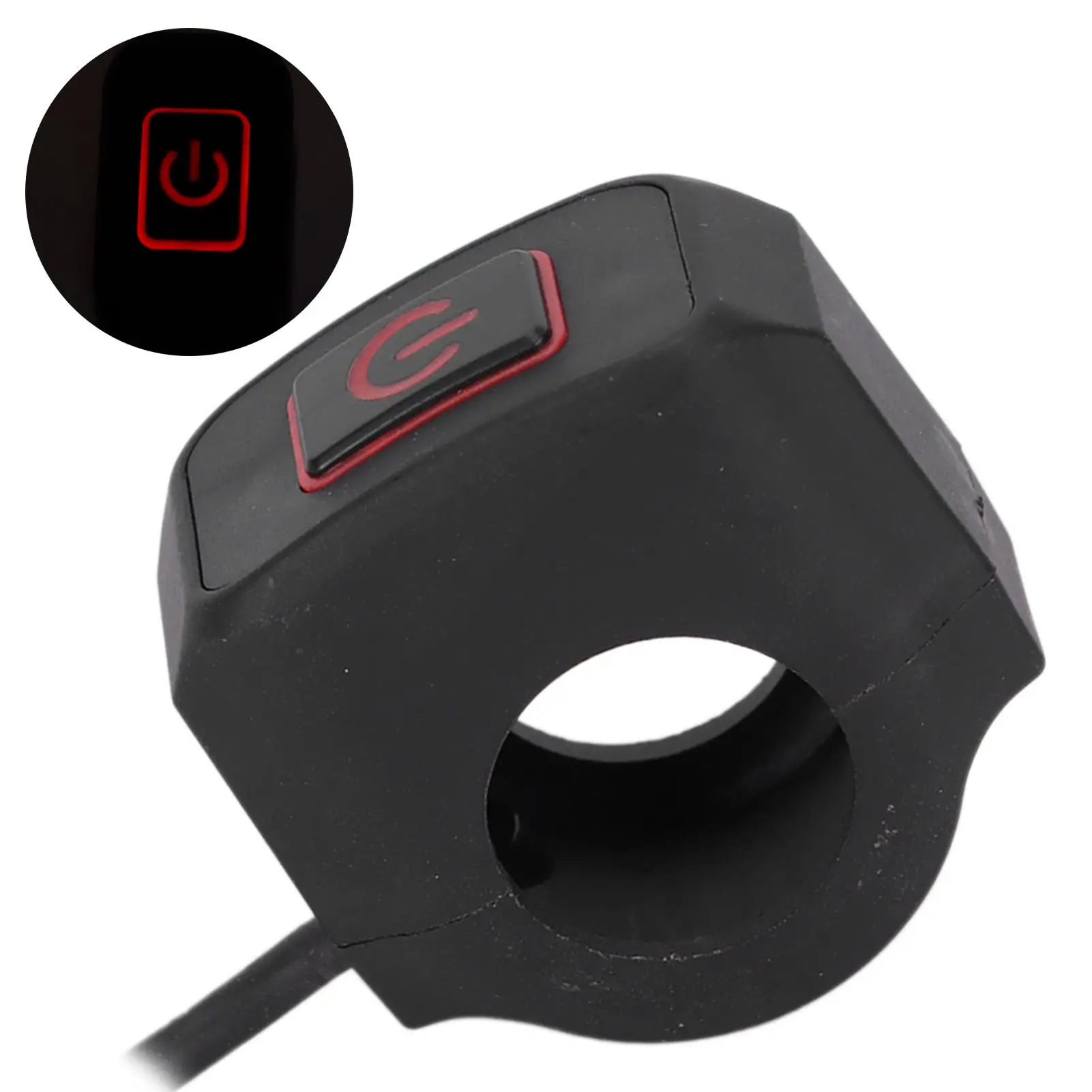 Handlebar Switch 22mm Motorcycle Handlebar Switch Control Button Waterproof Universal for headlight Bicycle for headlight Switch