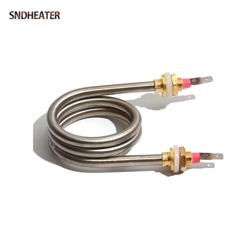 SNDHEATER الكهربائية شكل دائري عنصر تسخين المياه الغمر 220 فولت 1200 واط M12 موضوع الفولاذ المقاوم للصدأ التقطير سخان 70 مللي متر ضياء.