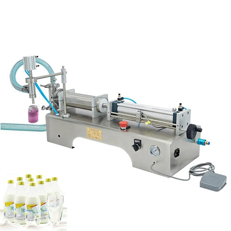 

Stainless Steel Single Head Liquid Quantitative Filling Machine Horizontal Pneumatic Filling Machine Beverage Wine Milk